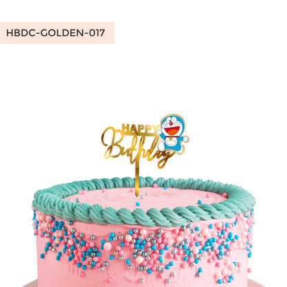 Acrylic Doraemon Birthday Cake Topper