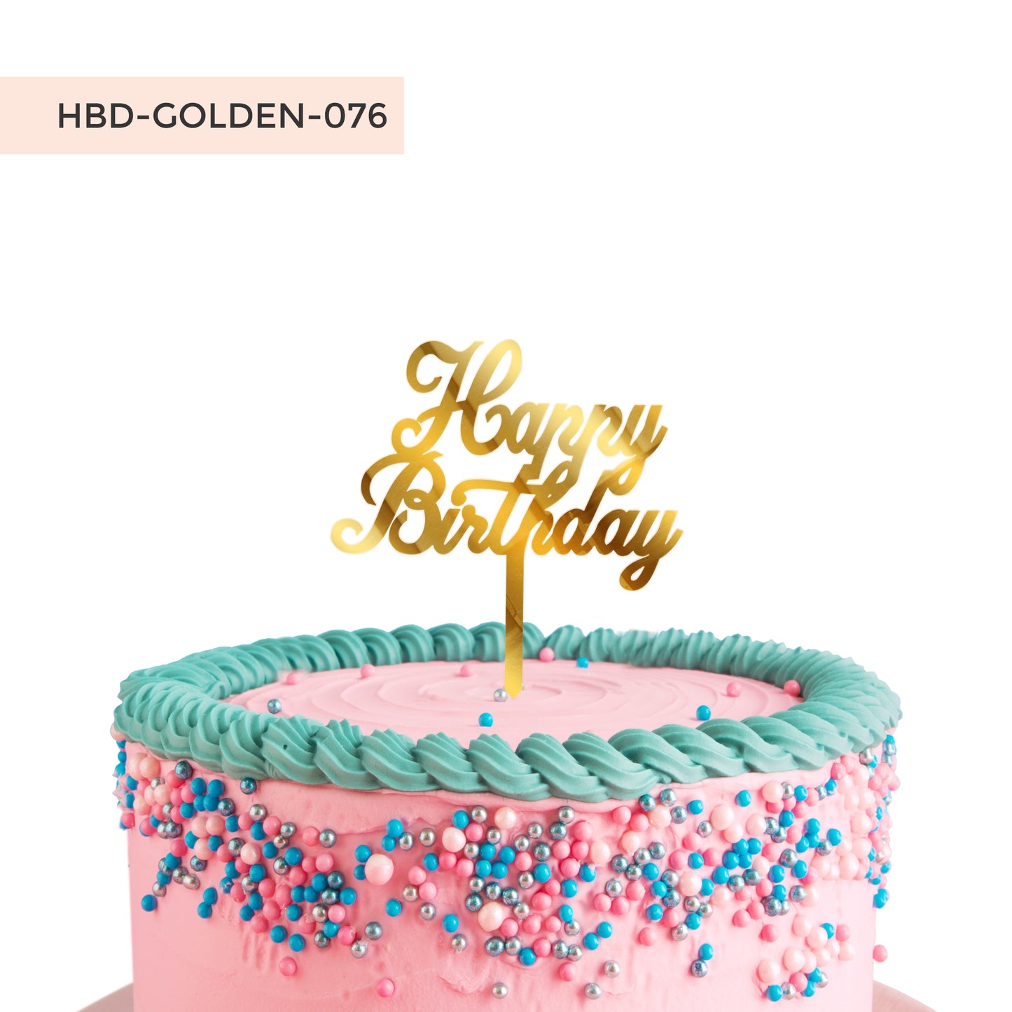 Happy Birthday Acrylic Cake Toppers