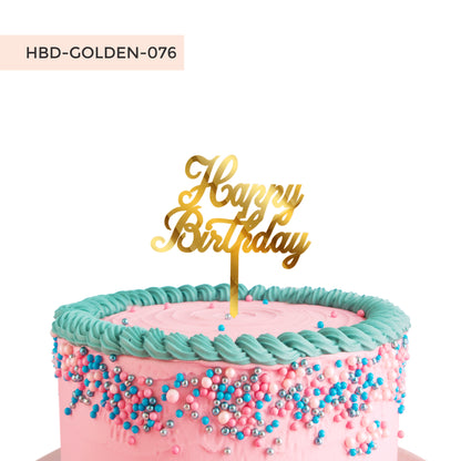 Happy Birthday Acrylic Cake Toppers