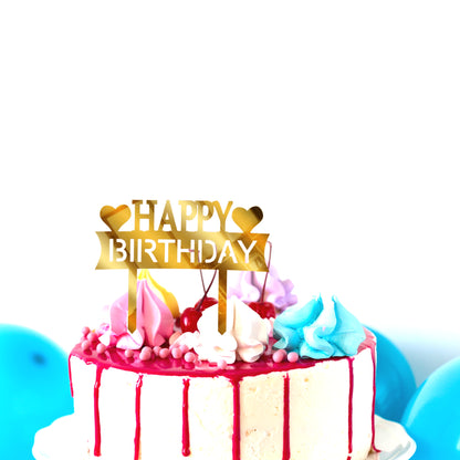 Happy Birthday Acrylic Cake Toppers