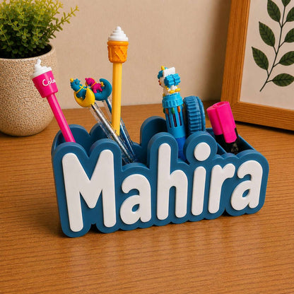 Personalised Name Pen Stand & Desk Organiser ..