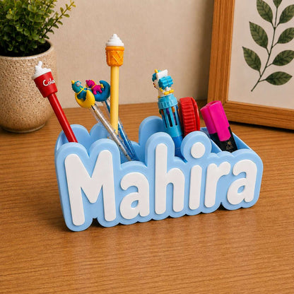 Personalised Name Pen Stand & Desk Organiser ..