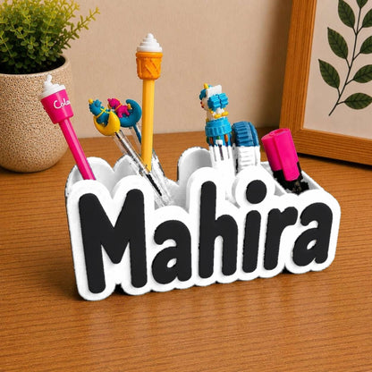 Personalised Name Pen Stand & Desk Organiser ..