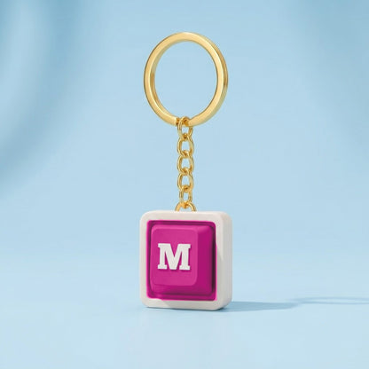 Personalized Keyboard Clicker Custom Alphabet Fidget Letters Keychain