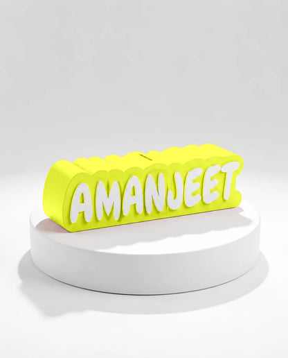 Personalised Name Piggy Bank | Custom 3D Printed Money Box for Kids & Gifting