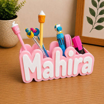 Personalised Name Pen Stand & Desk Organiser ..