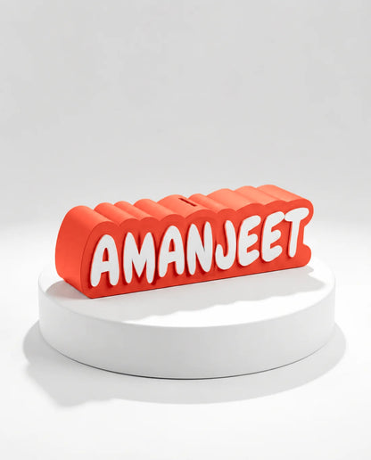 Personalised Name Piggy Bank | Custom 3D Printed Money Box for Kids & Gifting
