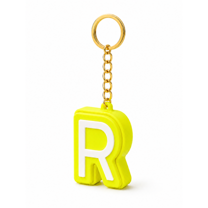 Personalised Clicker Letter Keychain Fidget Alphabet Keyring