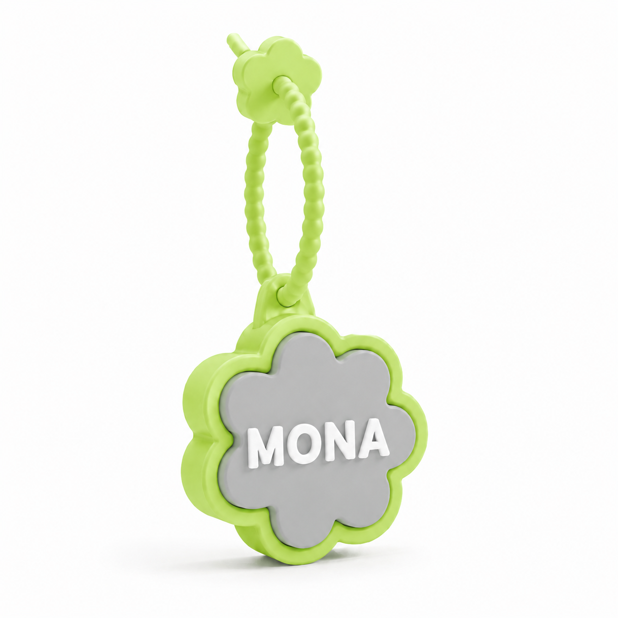 Personalized Flower Clicker Name Keychain