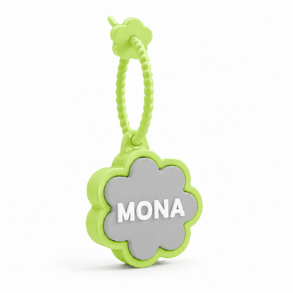Personalized Flower Clicker Name Keychain