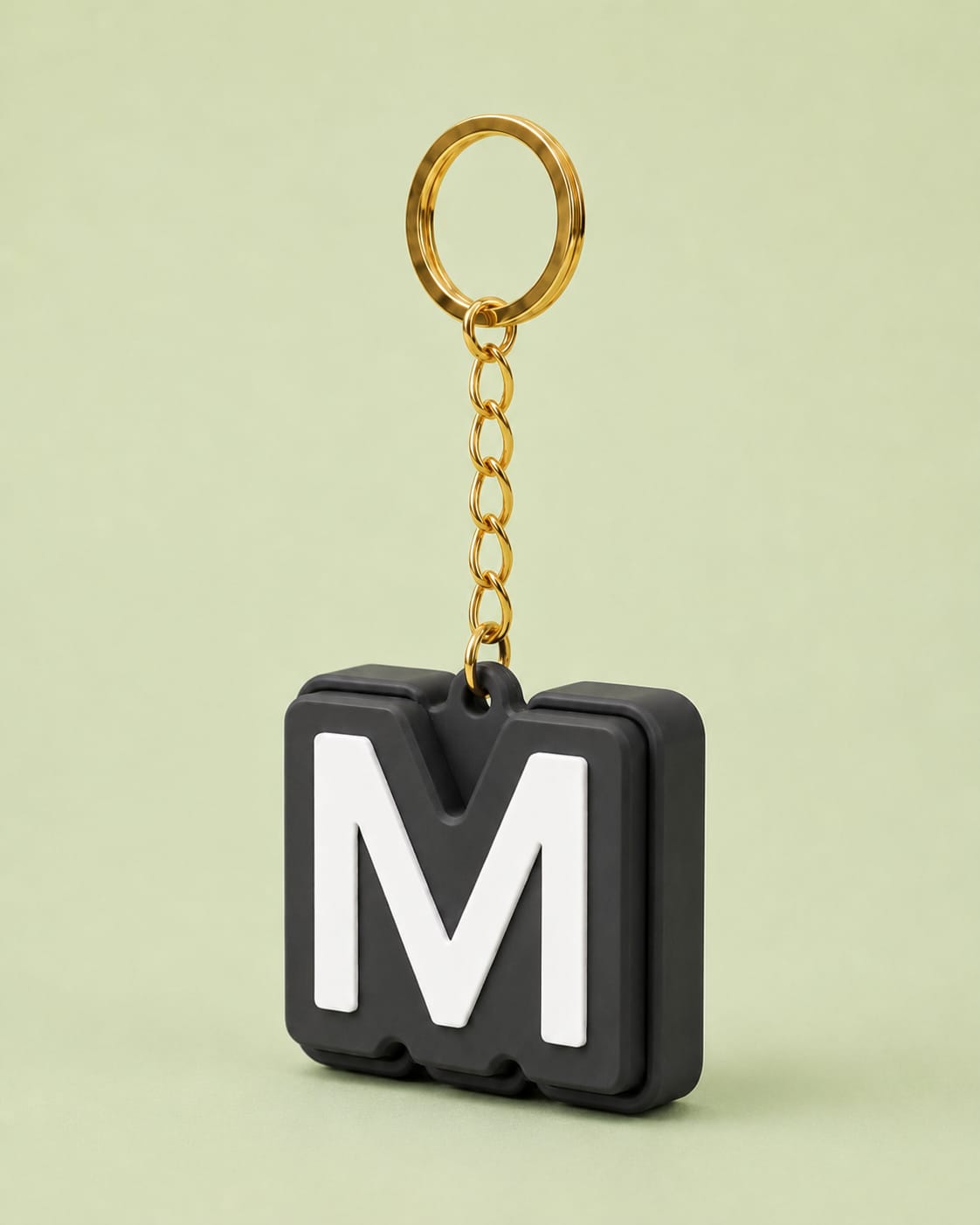 Personalised Clicker Letter Keychain Fidget Alphabet Keyring