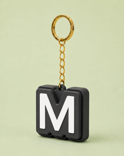 Personalised Clicker Letter Keychain Fidget Alphabet Keyring