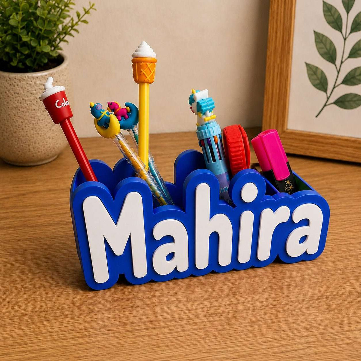 Personalised Name Pen Stand & Desk Organiser ..