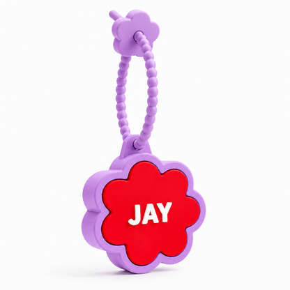 Personalized Flower Clicker Name Keychain