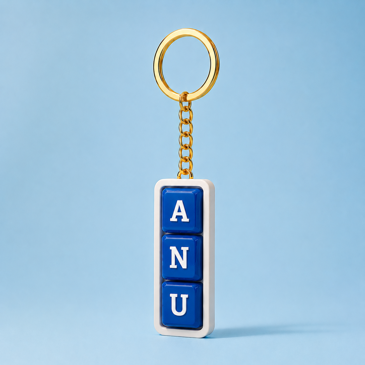 Personalized Keyboard Clicker Custom Name Fidget Letters Keychain