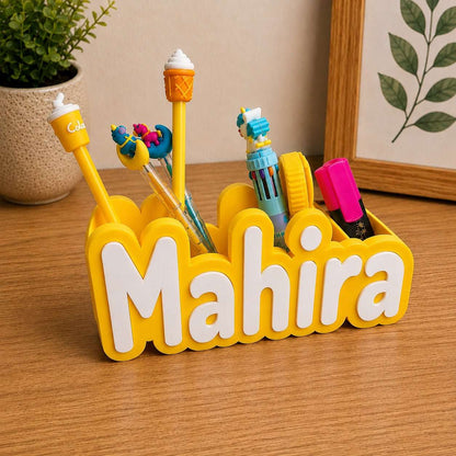 Personalised Name Pen Stand & Desk Organiser ..