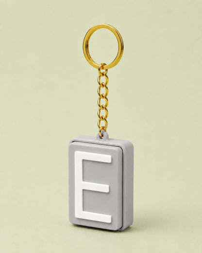 Personalised Clicker Letter Keychain Fidget Alphabet Keyring