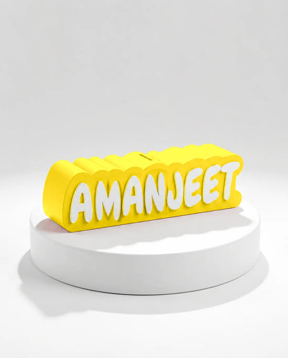 Personalised Name Piggy Bank | Custom 3D Printed Money Box for Kids & Gifting