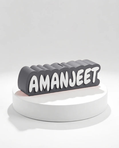 Personalised Name Piggy Bank | Custom 3D Printed Money Box for Kids & Gifting