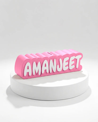 Personalised Name Piggy Bank | Custom 3D Printed Money Box for Kids & Gifting