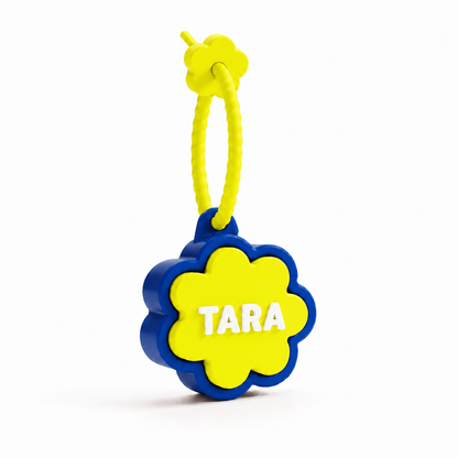 Personalized Flower Clicker Name Keychain