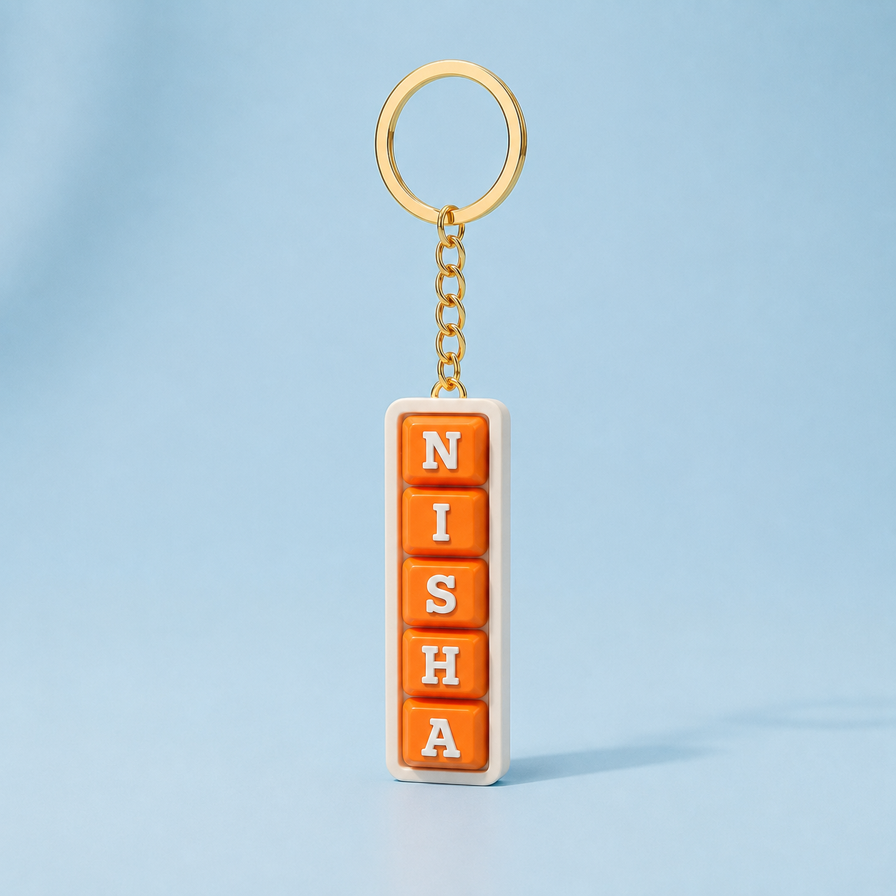 Personalized Keyboard Clicker Custom Name Fidget Letters Keychain
