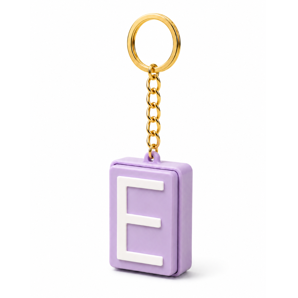 Personalised Clicker Letter Keychain Fidget Alphabet Keyring