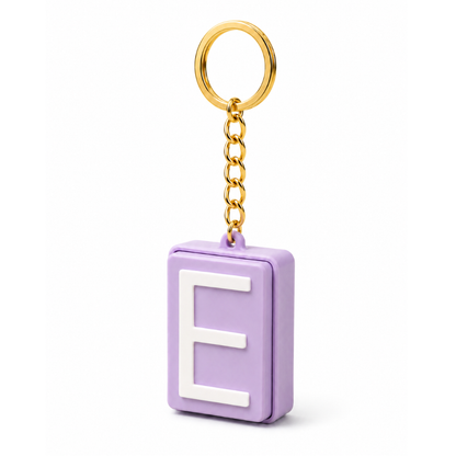 Personalised Clicker Letter Keychain Fidget Alphabet Keyring