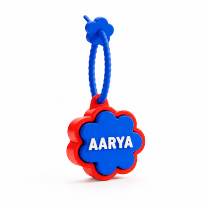 Personalized Flower Clicker Name Keychain