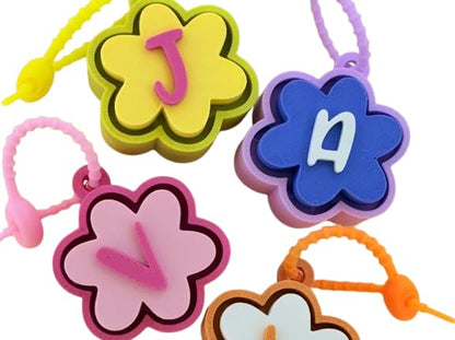 Flower Fidget Clicker Initial Keychain | Personalized A–Z Letter Keychain