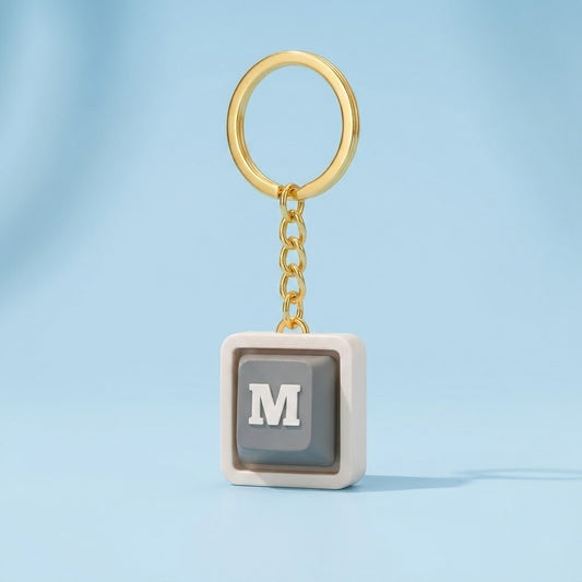 Personalized Keyboard Clicker Custom Name Fidget Letters Keychain