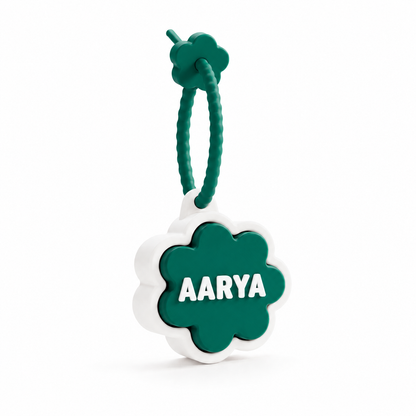 Personalized Flower Clicker Name Keychain