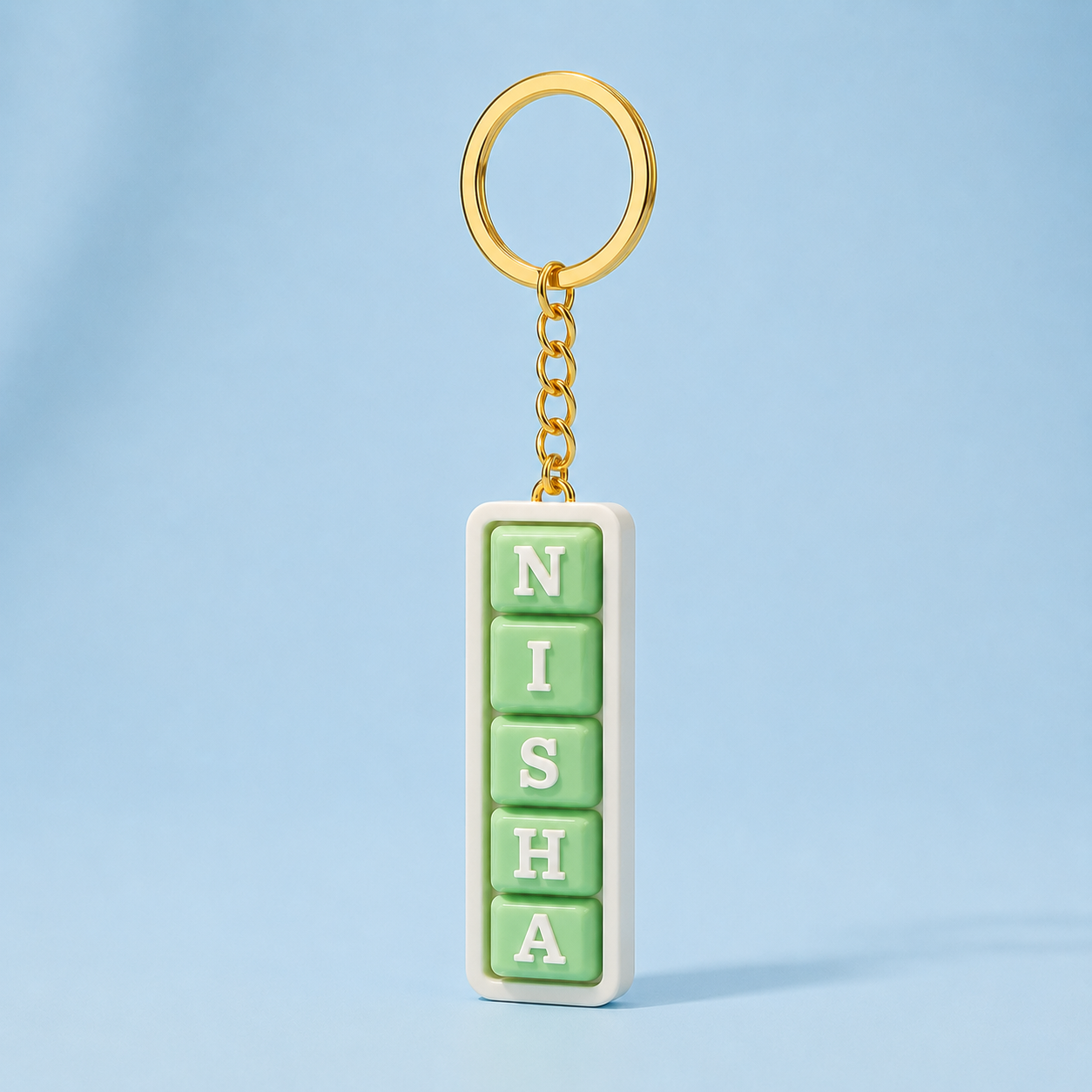 Personalized Keyboard Clicker Custom Name Fidget Letters Keychain