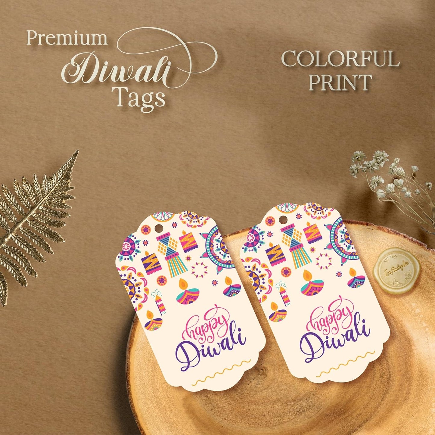 Happy Diwali Gift Tags Hamper Tag