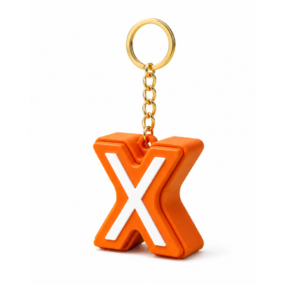 Personalised Clicker Letter Keychain Fidget Alphabet Keyring