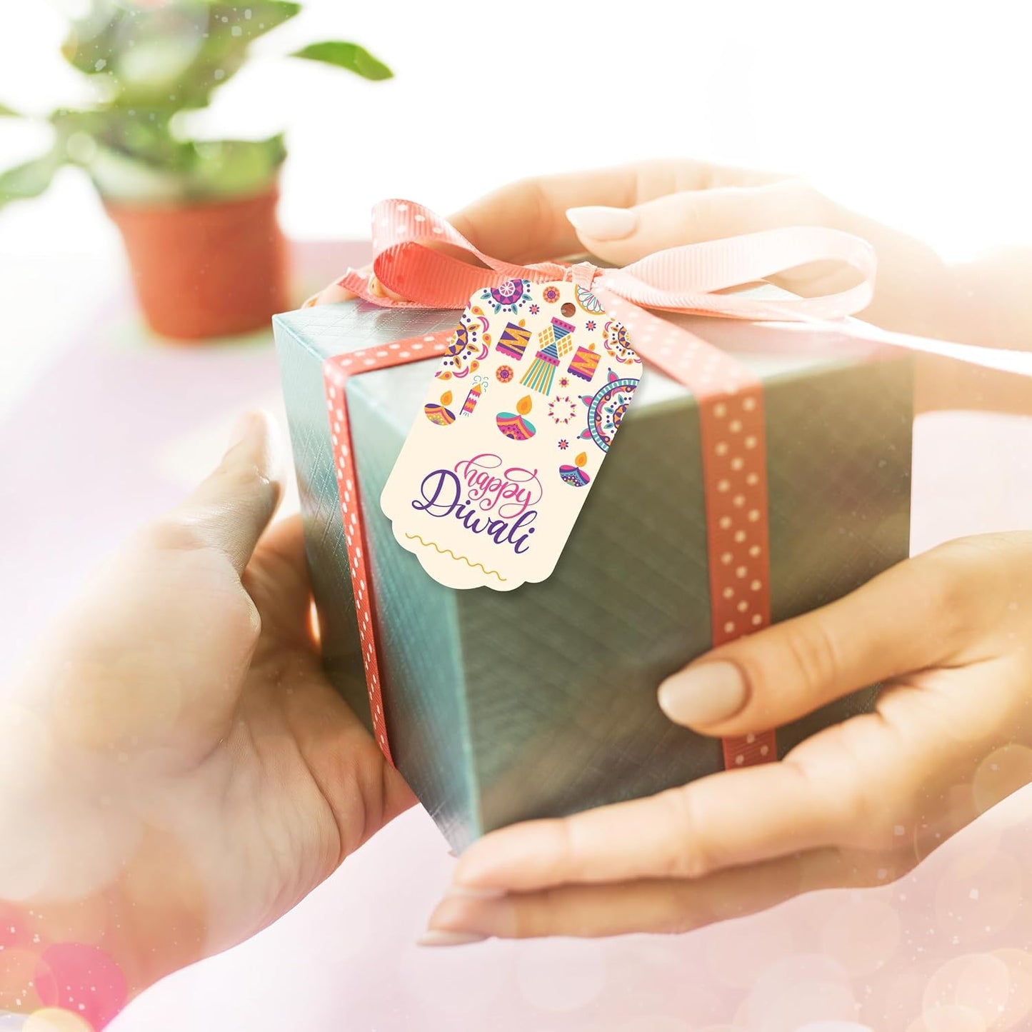 Happy Diwali Gift Tags Hamper Tag