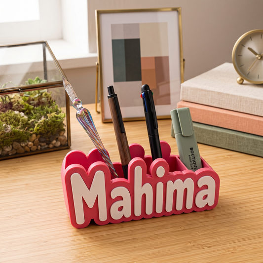 Personalised Name Pen Stand & Desk Organiser