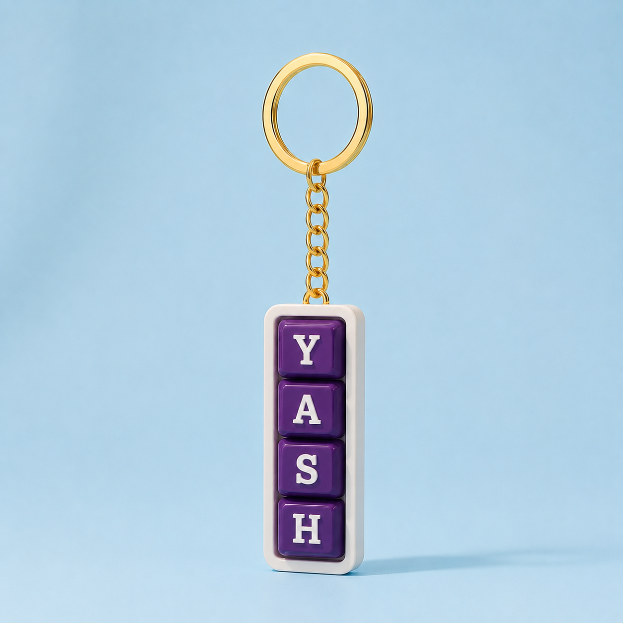 Personalized Keyboard Clicker Custom Name Fidget Letters Keychain