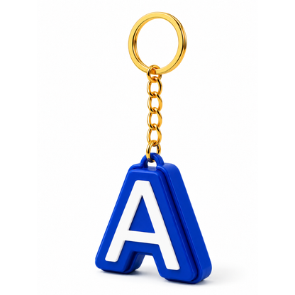 Personalised Clicker Letter Keychain Fidget Alphabet Keyring