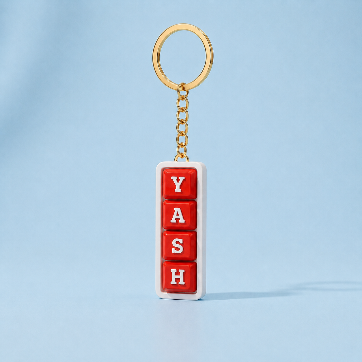 Personalized Keyboard Clicker Custom Name Fidget Letters Keychain