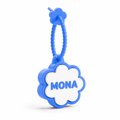 Personalized Flower Clicker Name Keychain