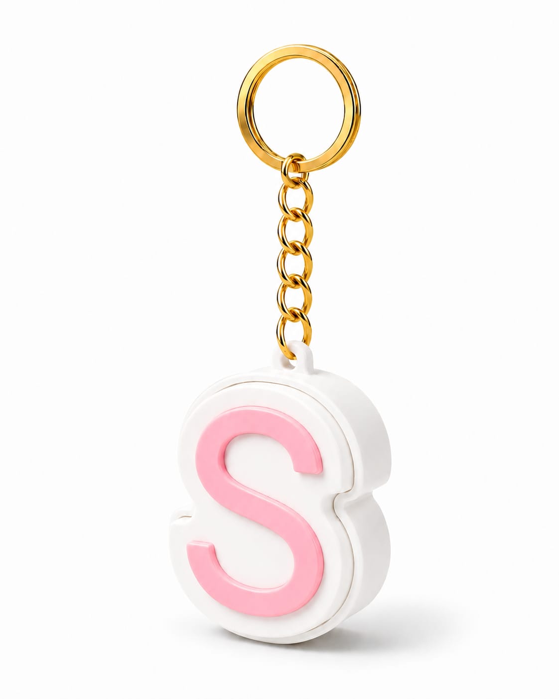 Personalised Clicker Letter Keychain Fidget Alphabet Keyring
