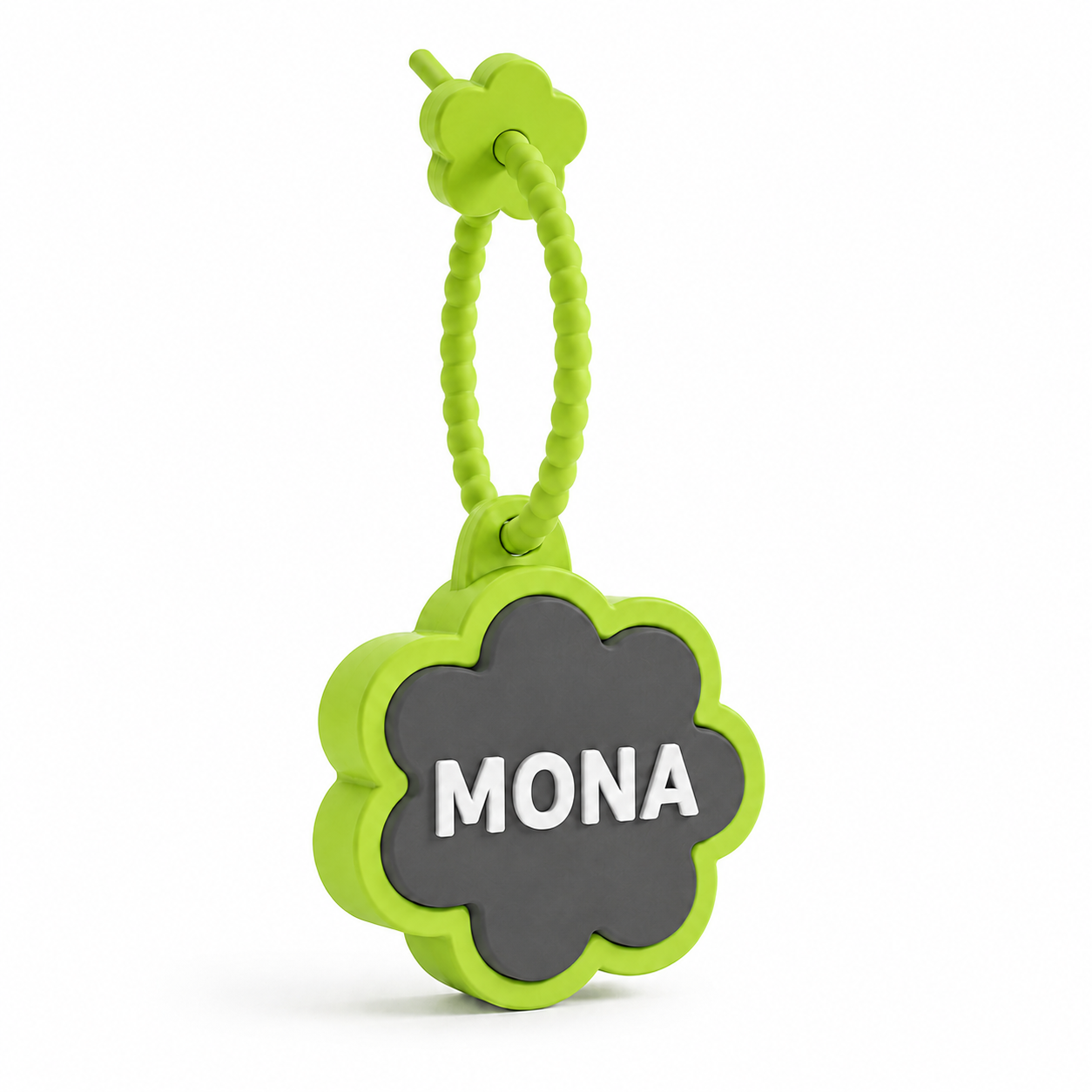Personalized Flower Clicker Name Keychain