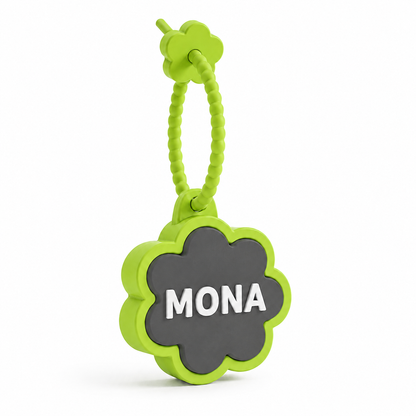 Personalized Flower Clicker Name Keychain