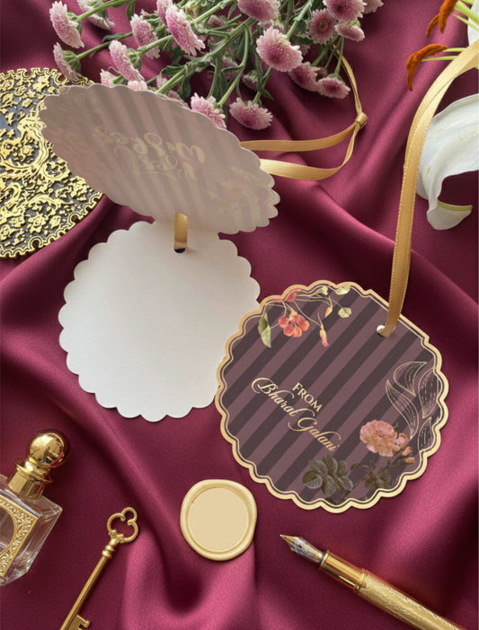 Aesthetic Rose Gold Foil Gift Tags