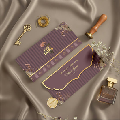 Luxury Money Envelope | Aesthetic Rose Coral Motif