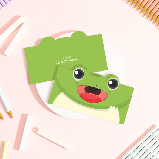 Cute Cartoon Creative Envelope For Kids Animal Theme Envelope Frog