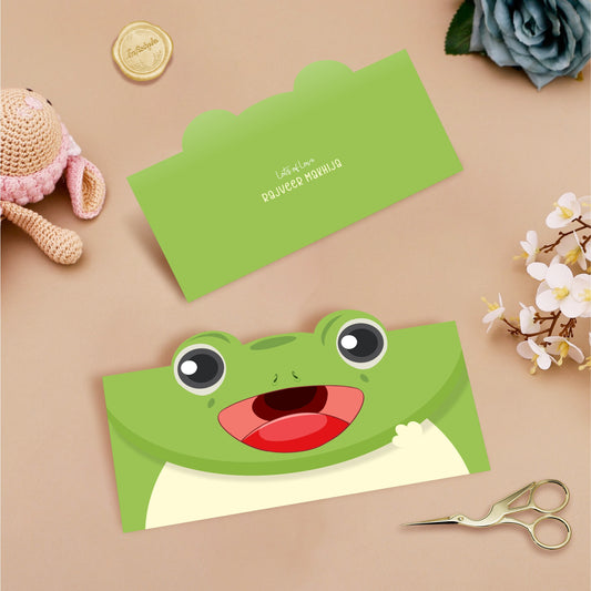 Cute Cartoon Creative Envelope For Kids Animal Theme Envelope Frog