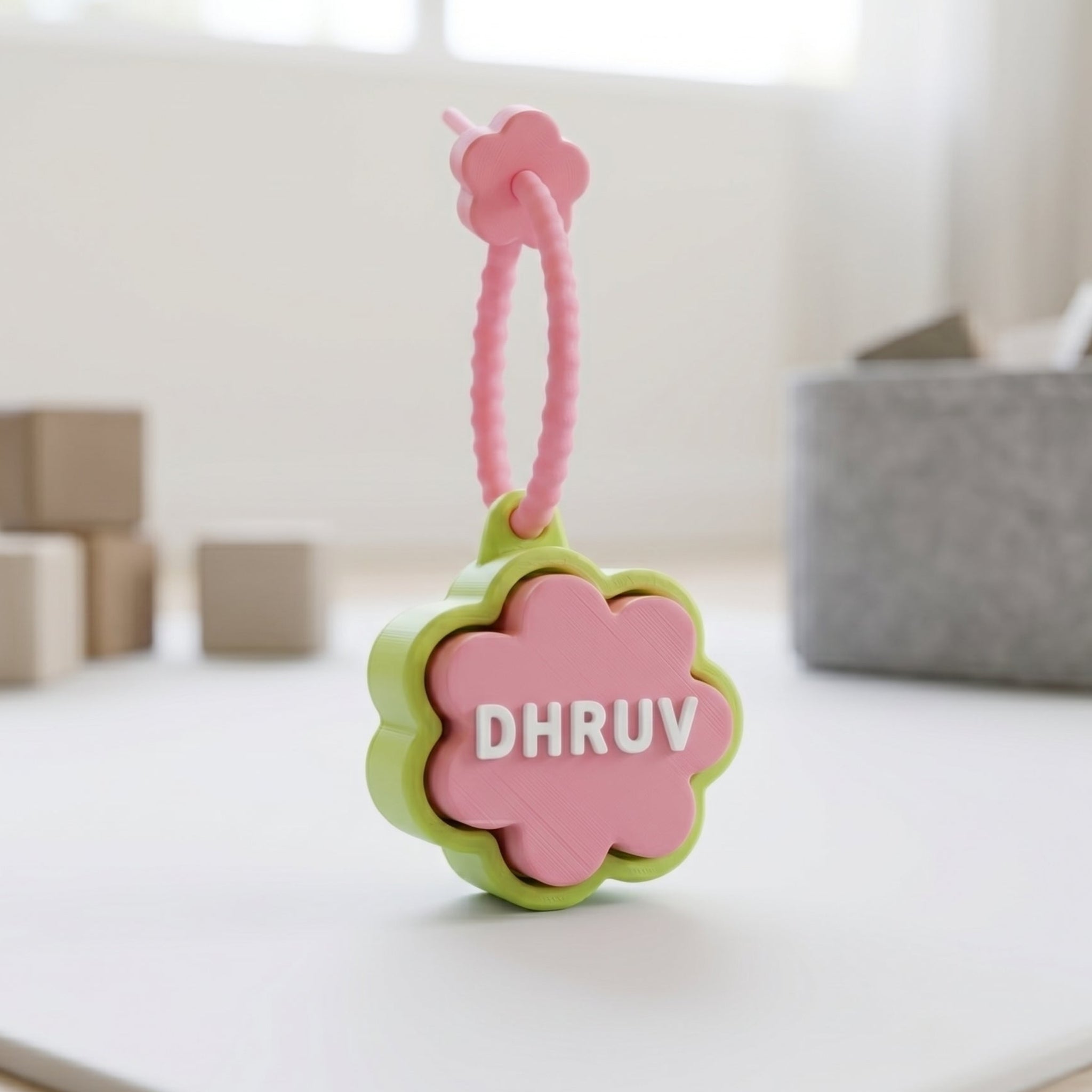 Personalized Flower Name Keychain for Kids | Customised Keychain Gifts