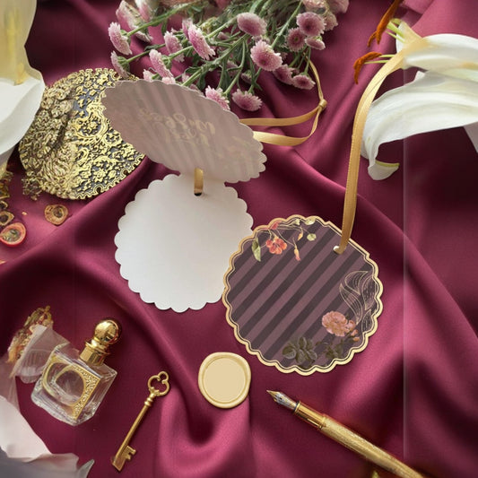 Aesthetic Rose Gold Foil Gift Tags